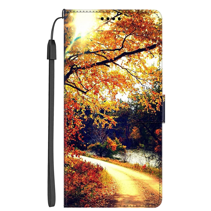 Elegant Flip Leather Wallet Cover with Stand - Premium Protection Case and Card Holder