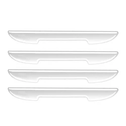 Carbon Fiber Look Door Edge Protective Strips - Scratch - Resistant & Anti - Collision 4/8pcs Set (4pcs Transparent)
