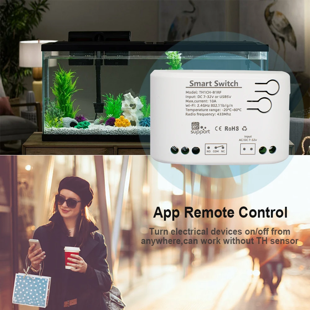 WiFi-Enabled Smart Temperature Switch with Monitoring Thermostat