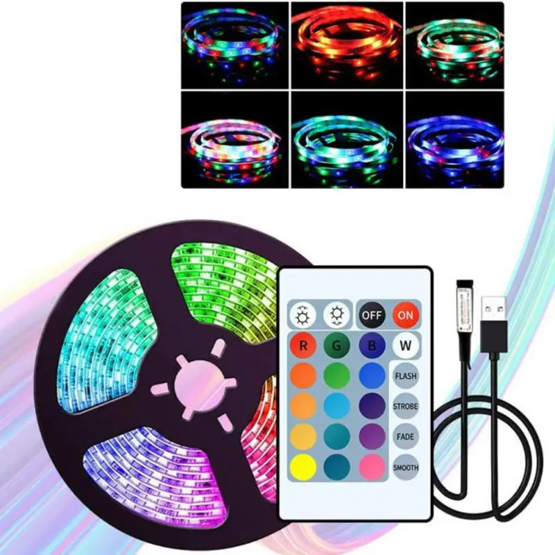 

1-2M Bluetooth LED Strip 2835 IP20 RGB Strip LED Light Flexible Ribbon Stripe DC 12V RGB Diode Tape IR Controller Adapter