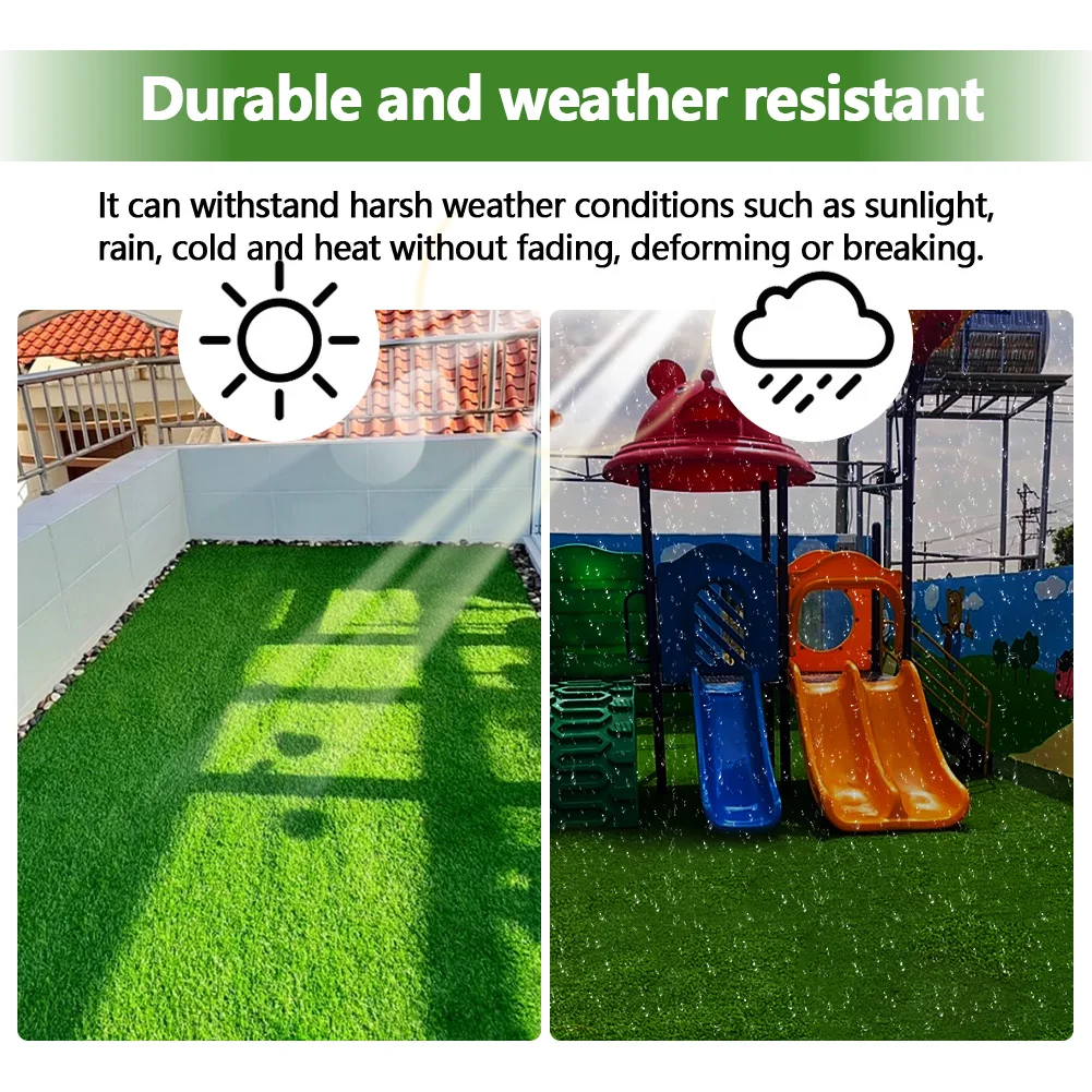 10PCS Fake Grass Deck Turf Tiles Green Interlocking Grass Flooring Tiles Turf Mat Grass Rug for Indoor Outdoor Garden Lawn