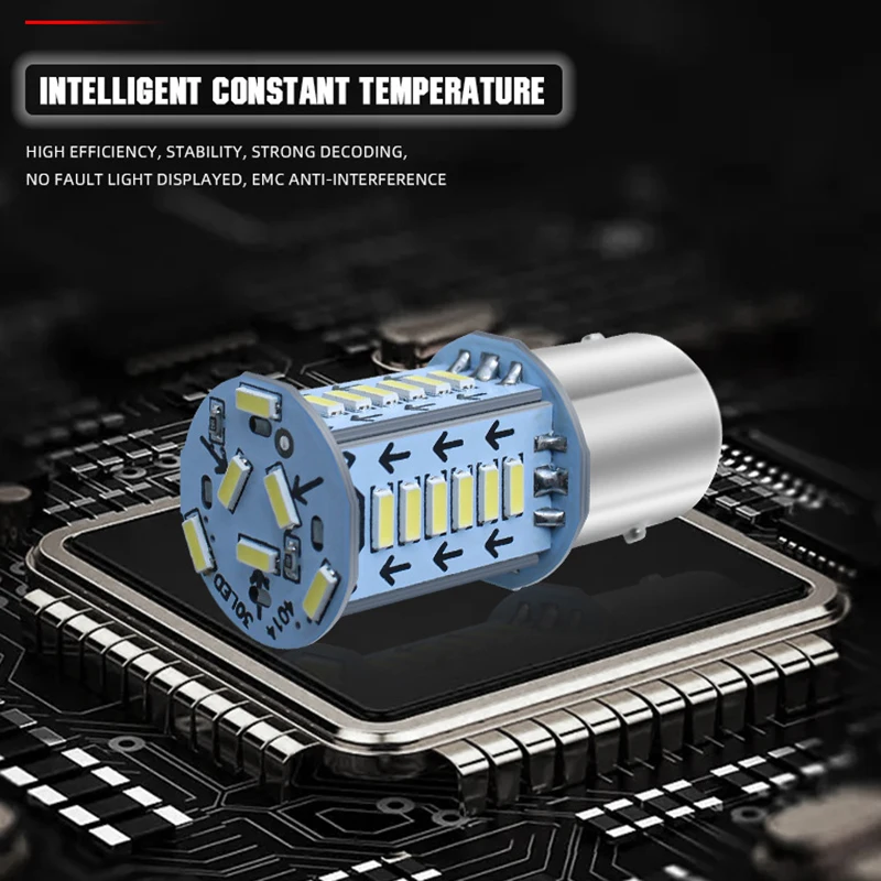 Motorcycle LED Bulbs Strobe Brake Light Car Tail Parking Reverse Lights Auto Brake Lamps Motorcycle Tail Light 1/2Pcs