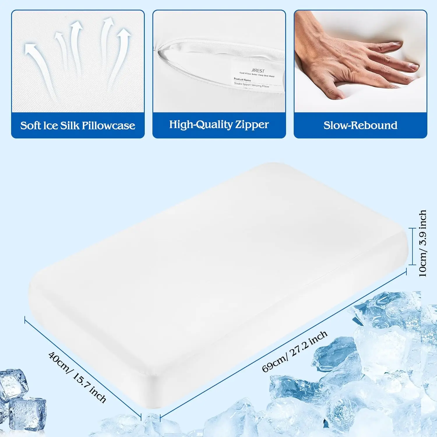 Ergonomic Memory Foam Cervical Pillow for Neck Support