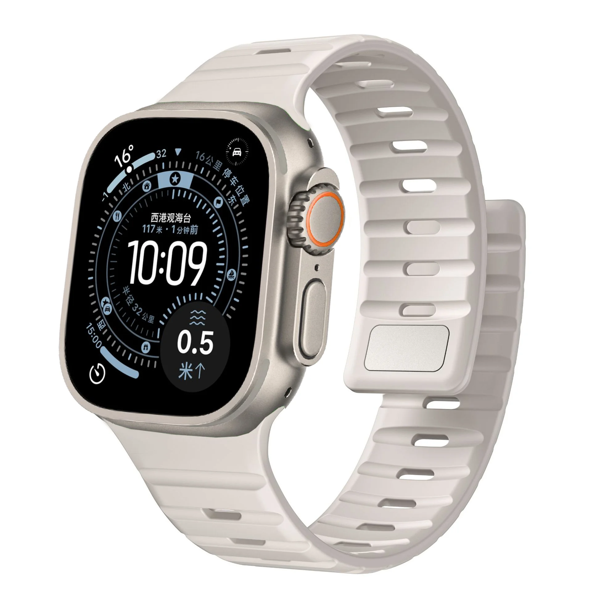 Magnetic Silicone Strap for Smartwatches - Premium Adjustable Bracelet Band