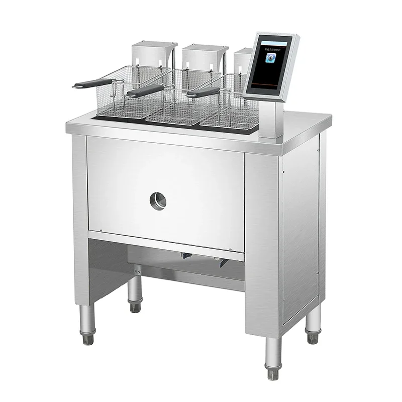 Double Tank With 4 Baskets Standing Deep Fryer Frying Machine