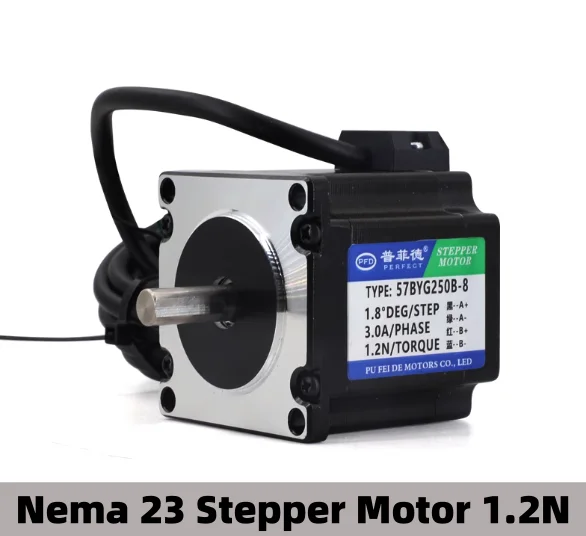 DE SHIP! Nema 23 Schrittmotor 4A 2.4Nm 340oz-in 84mm 8mm Flat Shaft Für CNC ACT