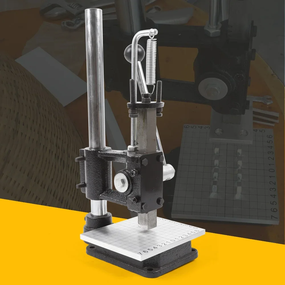 Leather Craft Imprinting Machine DIY Manual Embossing Press Cut Leathe Hole Puncher Punching Bronzing Tool Cutting Stitching leather craft stamps leather letter punch carving printing tools