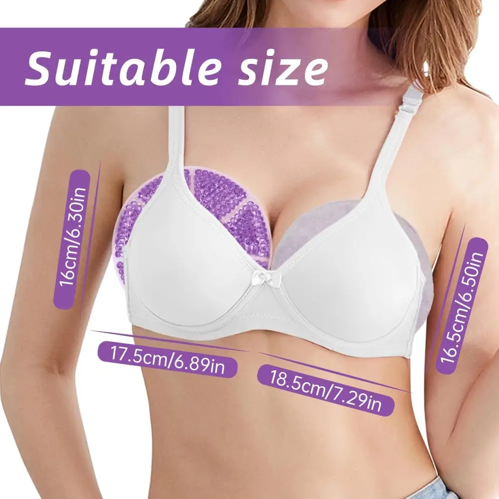 Breast Pads Milk Pads 2pcs Breast Gel Pack Cooling Breast Gel Pads for Breastfeeding