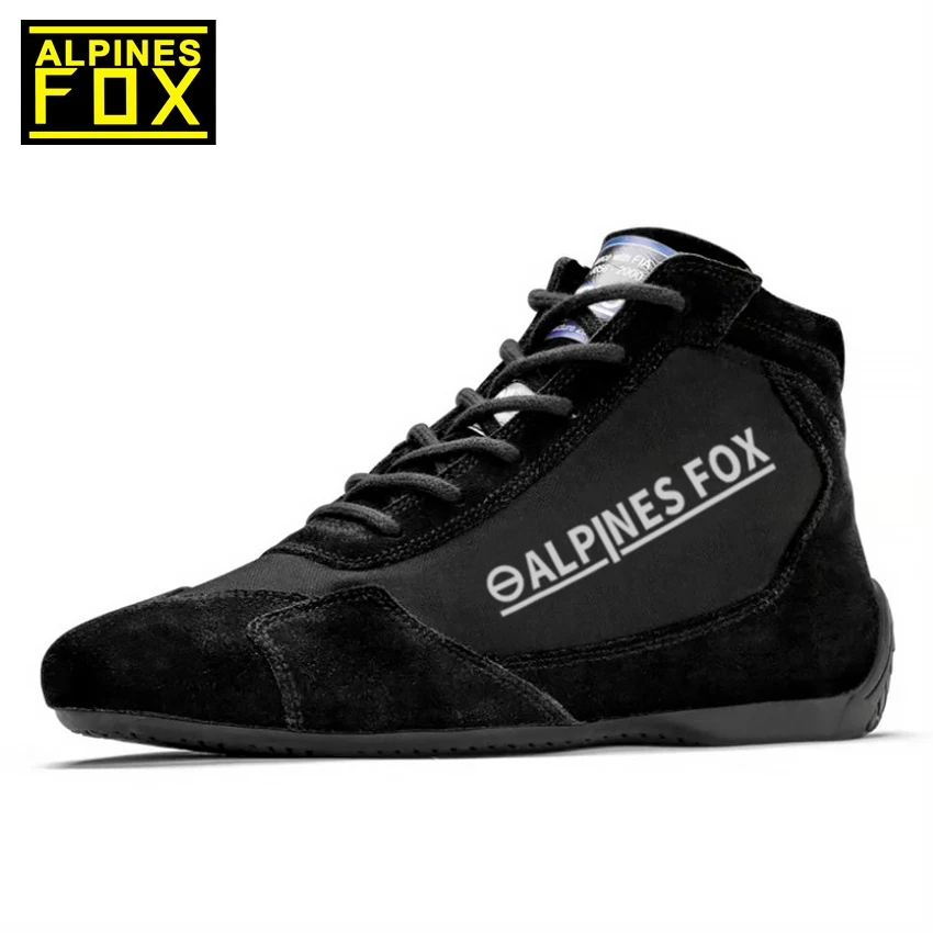 Formula 1 World Championship Fans Shoes Suede Cowhide Leather Waterproof Windproof Boots Moto Car Driving Karting Shoes