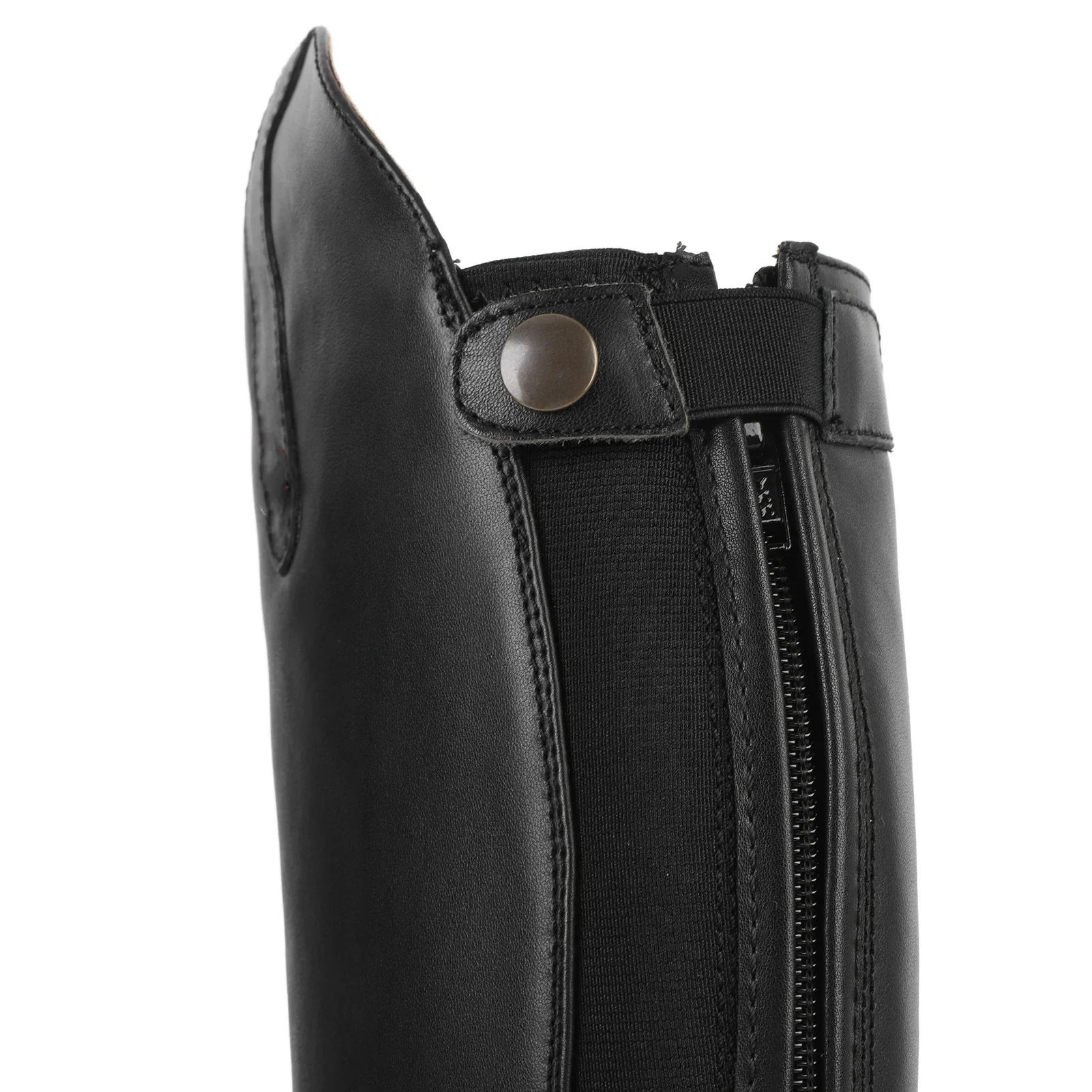 Knee High Boots Tall Riding Boots Unisex For Equestrian Training Daily Use With Rear Zipper Leather EVA