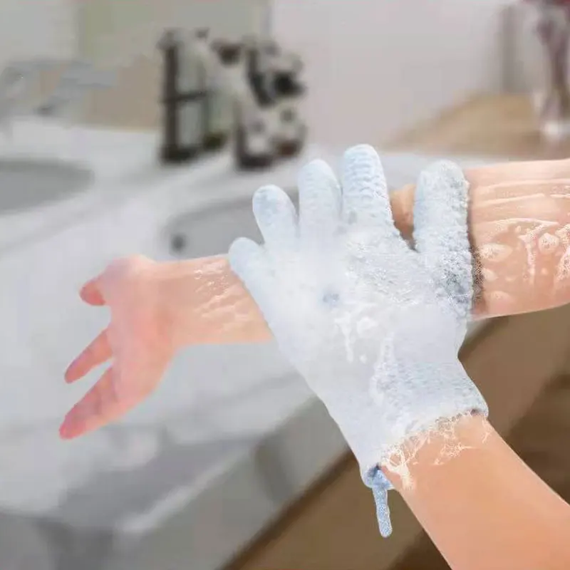 Cleaning Bath Glove Shower Exfoliating Mitt Scrub Body Massage SPA Foam Rubbing Mud Peeling Brush Bathroom Accessories