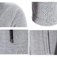 Men's Jacket 2023 NEW Solid Color Autumn and Winter Cashmere Men's Cardigan Chenille Outer Sweater Sweater Coat Windbreaker - Image 5