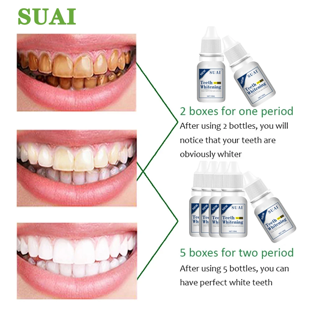 Teeth Whitening Essence Serum Oral Hygiene Care Cleaner Whiten Teeth Whitener Remove Plaque Stains Fresh Breath Dental Tools