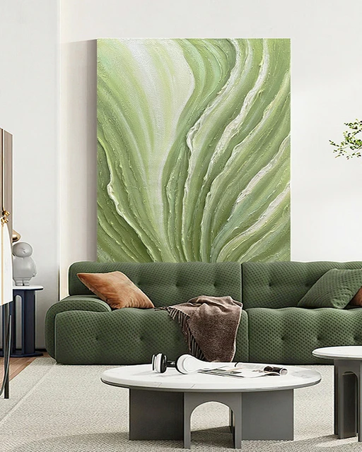 hecho a mano, pintura al óleo abstracta, Cuadros decorativos modernos para  sala de estar, lienzo grande - AliExpress