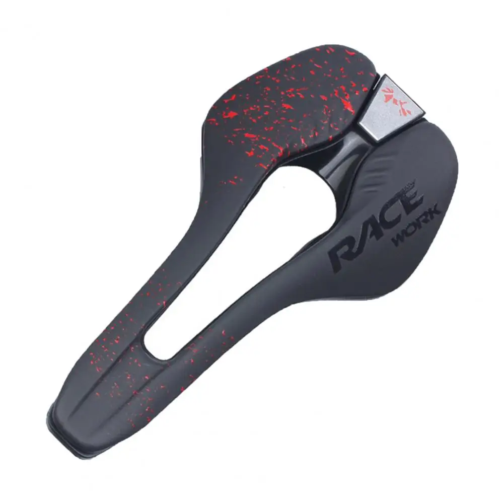 Bicycle Saddle Hollow Bicycle Seat Breathable Good Toughness Letter Design Bike Cushion for Mountain Bike