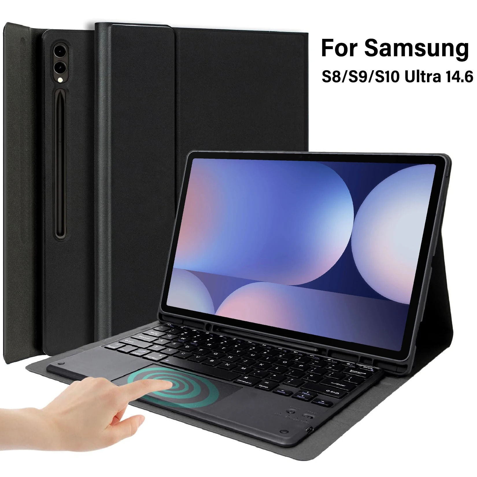 Premium Keyboard Case with Detachable PU Leather Cover