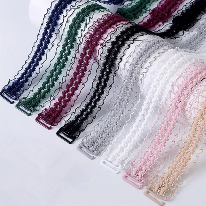 FlowerLaceBraStrapAdjustableWideShoulderStrapForWomen