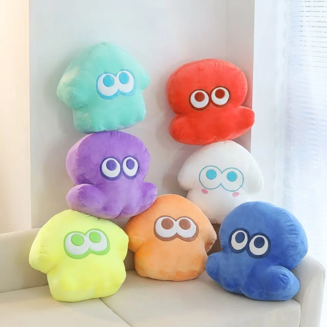 Splatoon Inkling Plush Toy Anime Orange Red Inkling Kawaii Animal Pillow Cushion Soft Stuffed Cartoon Doll Animal Gift For Kids