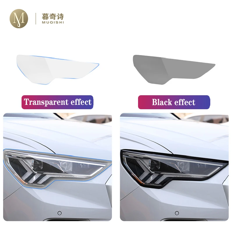 For Kia EV6 gt 2021-2023 Car Exterior Film TPU PPF Headlamps Protective  film Anti scratch Repair membrane Smoked headlight refit