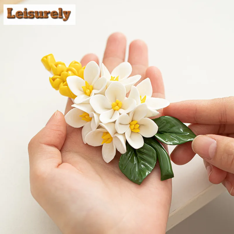 Handmade Pinch Osmanthus Incense Holder Water Fountain Decoration Incense Burners Consecrate Censer Yoga Supplies Ornaments