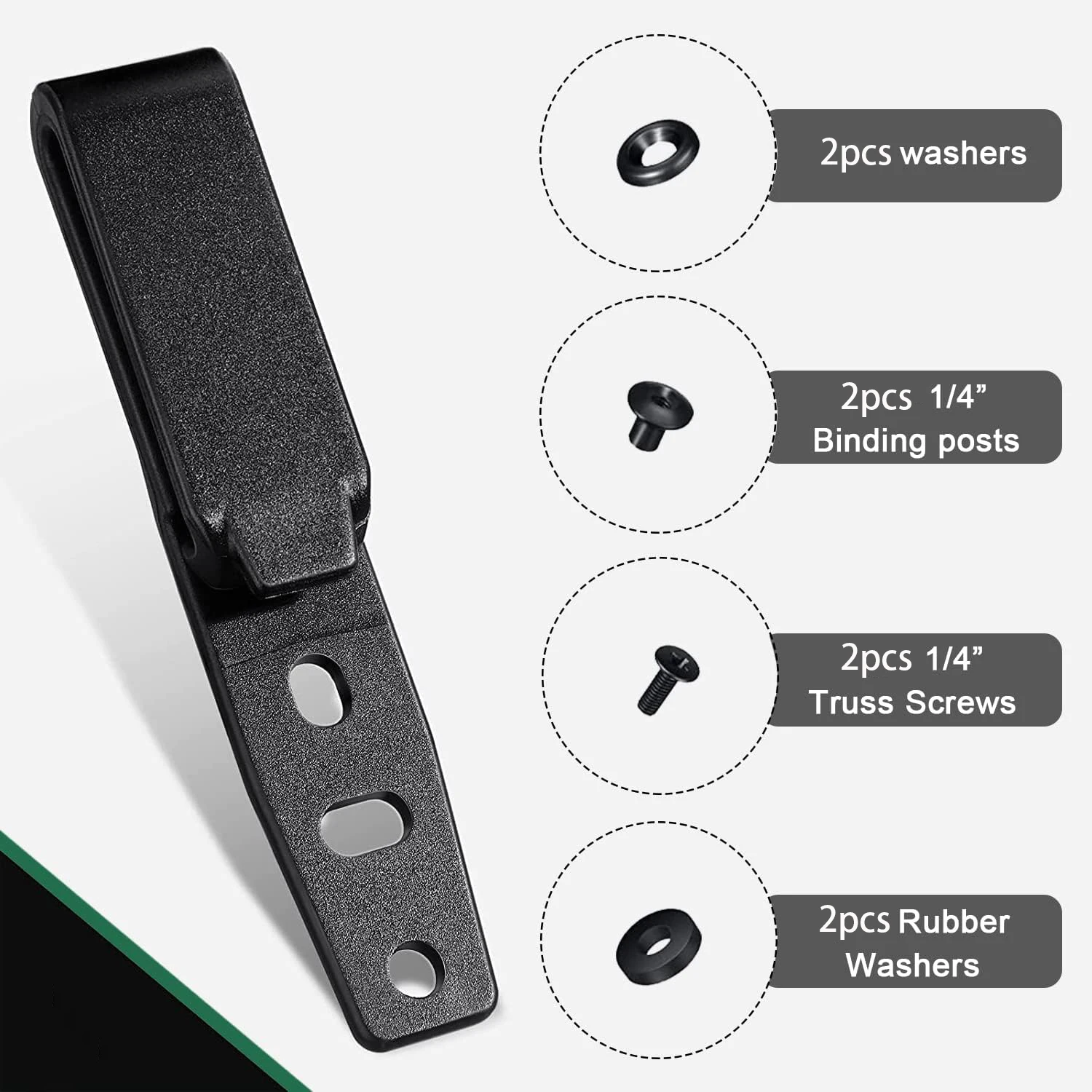 1/2Pcs Gun Holster Clip Belt Grip Hooks Holster Mounting Hardware with Screw Adjustable Adapter for IWB OWB Tactical Accessories 3