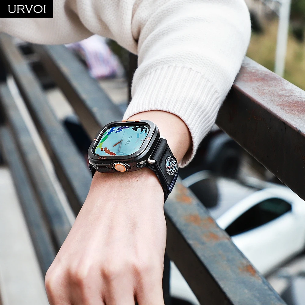 URVOI Alpine Case: Premium Metal Alloy Hard Bumper for Ultimate Protection in Natural Black