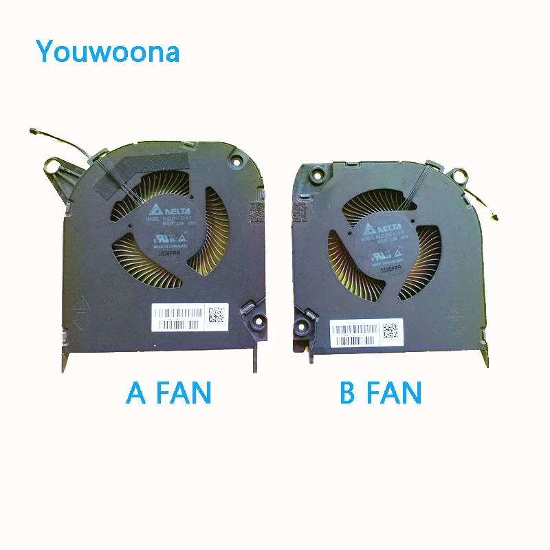 Original Laptop CPU Cooling Fan, GPU para HP N43727-001 ND8CC17-22H13 ND8CC17-22H14, Novo