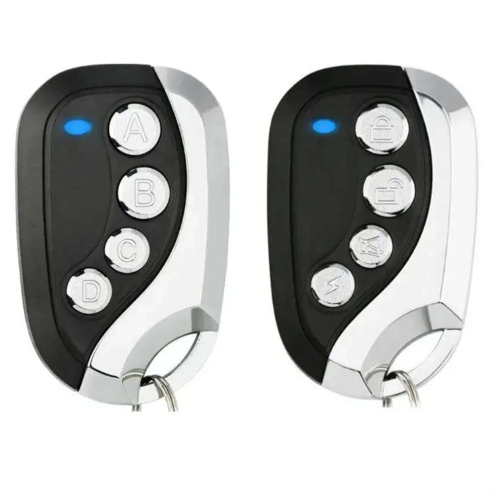 

2 шт. Универсальный телефон 433 МГц RF пульт дистанционного управления 4 кнопки для электрических дверных вращающихся ворот с фиксированным кодом дистанционное управление лицом к лицу