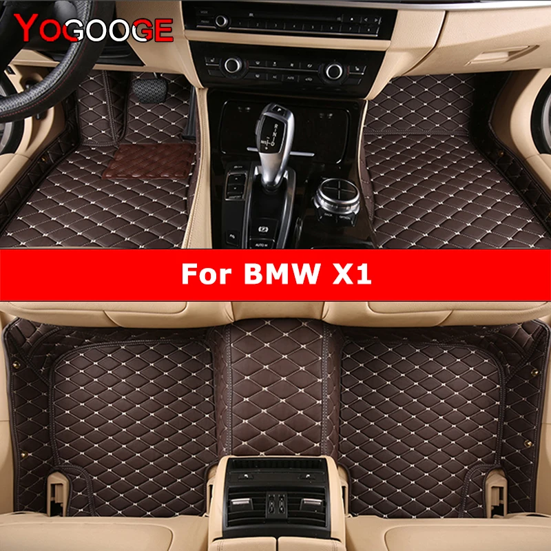 YOGOOGE Custom Car Floor Mats For BMW X1 E84 F48 Auto Carpets Foot Coche Accessorie 1