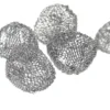 50Pcs 15/16/17/18/19/20mm Tobacco Ball Filter Burn Mesh Ball Hollow Smoke Pipe Metal Promote Combustion Support Net Silver Tool 3