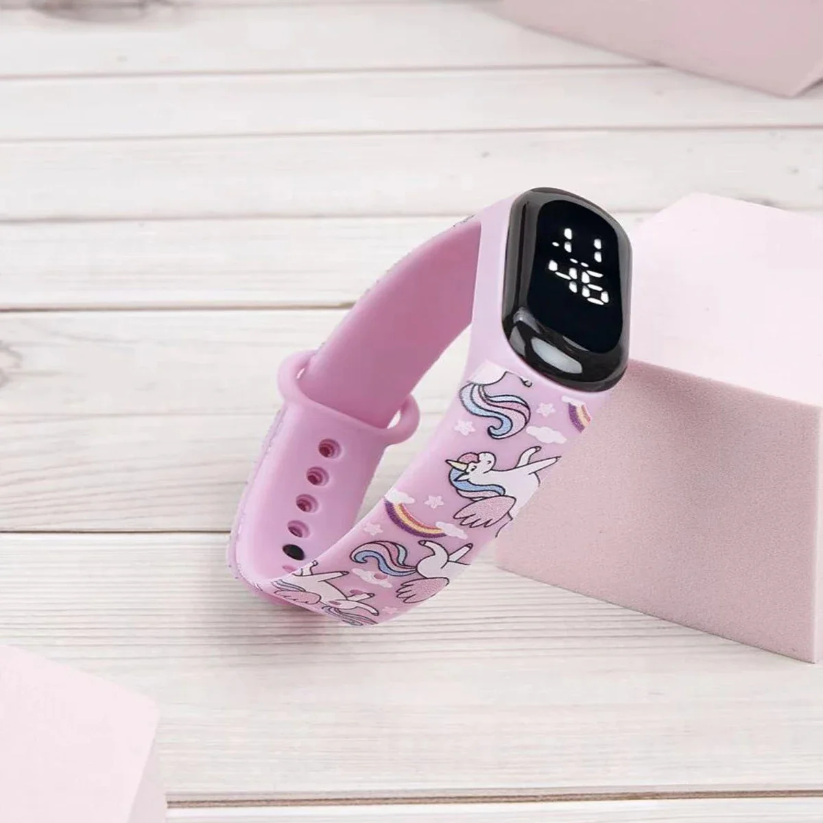 New Cartoon LED Figure Watch Children's Student Bracelet Watch Touch Electronic Watch 6