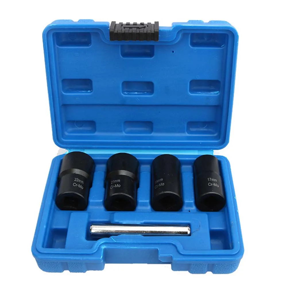 

5 Piece Set Lug Nut Remover Removal Tool Broken Nut Bolt Extractor Sleeve Tool Broken Wire Extractor wholesale