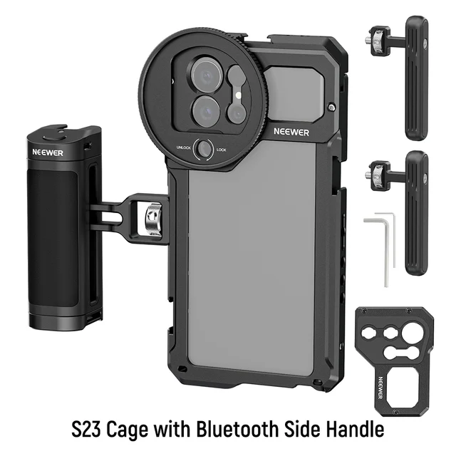 NEEWER Phone Cage for Samsung S22/S23/S24 Ultra with 67mm Filter