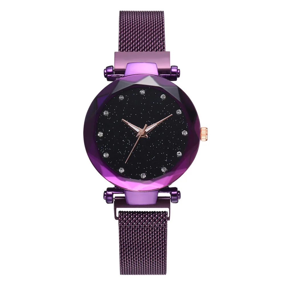 Ladies Magnetic Starry Sky Watch Luxury para mujer Relojes de