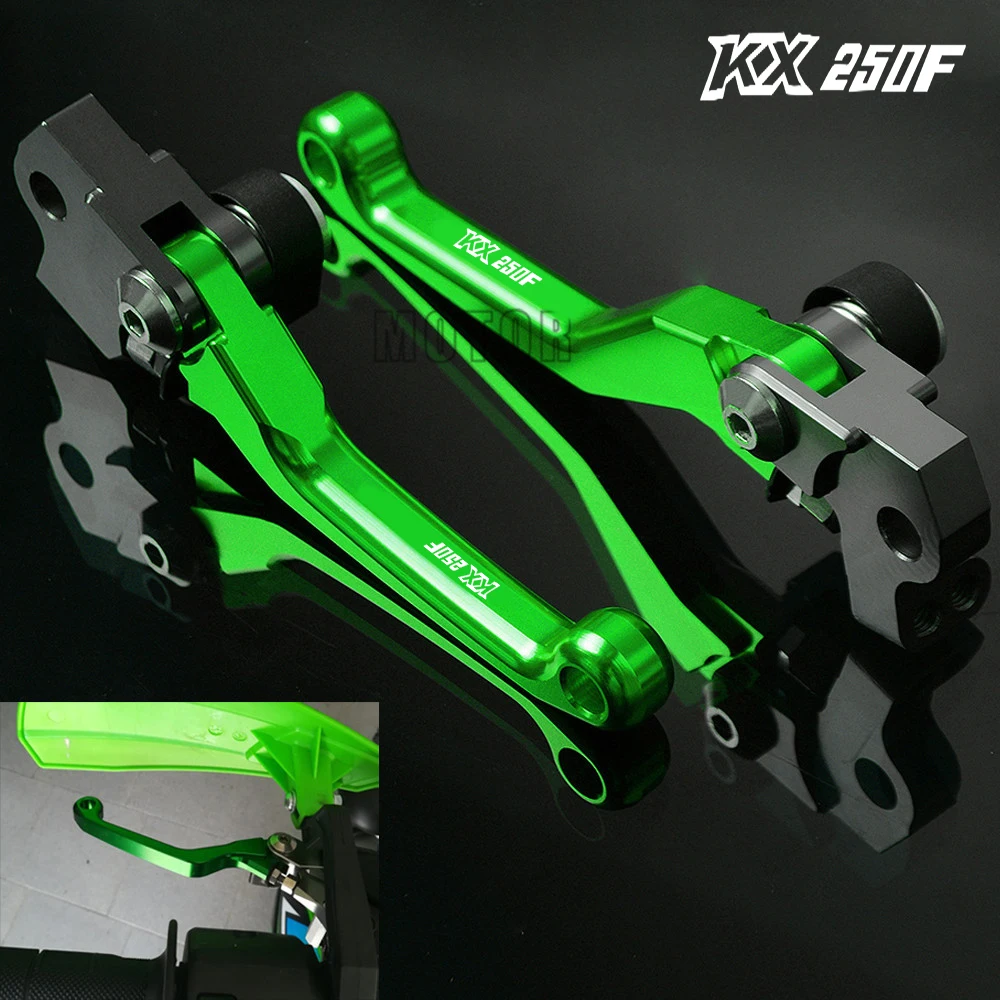 For Kawasaki KX250F 2004-KX250 KX 250 F 250F CNC Motorcycle Motor Dirt Bike DirtBike Motocross Pivot Brake Clutch Levers