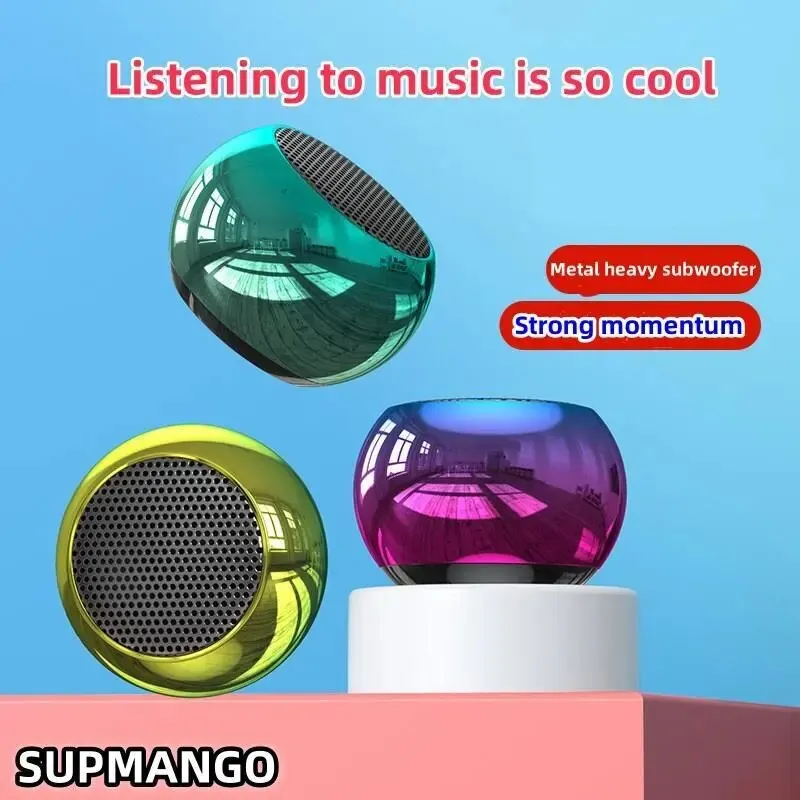 Bluetooth Wireless Speaker M10 Small Portable Steel Gun Heavy Metal Subwoofer Outdoor Mini