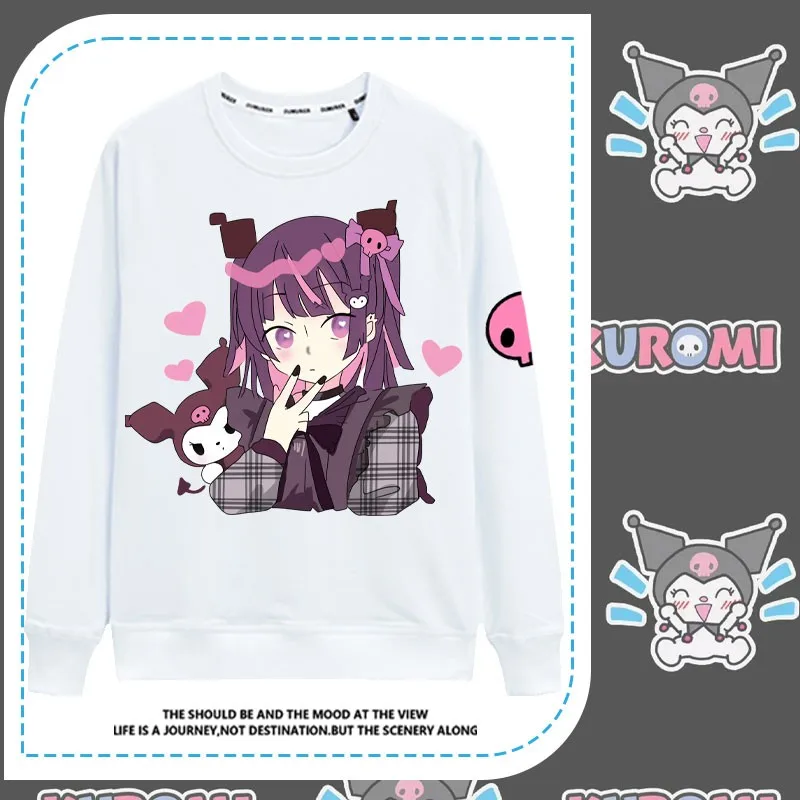 

Japanese Sanrio Co-long Sleeve T-shirt Autumn Female Two Yuan Kulomi Yugui Dog Animation Around Clothing Trend