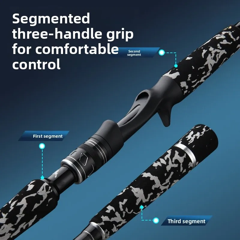 Haoton XXH Super Hard Long Casting 24m Lure Rod Light Heavy Du ass Bass Fiing Pole Carbon Fiber Outdoor Cam Travel ...