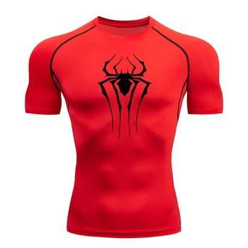 Spider Compression Workout Tee 1