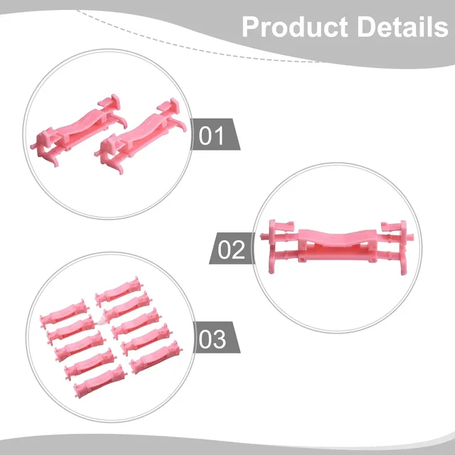 10pcs Pink Car Roof Molding Clips Plastic Auto Fastener Fit For Mitsubishi-LANCER 2008-2017/ For OUTLANDER SPORT 2011-2023 5