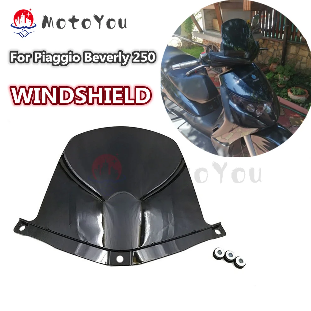 For Piaggio Beverly250 Beverly 250 Windshield Windscreen Touring Screen  Odometer Viser Visor Wind Shield Deflector Fairing Cover - AliExpress