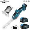 2 IN1 Electric Hedge Trimmer Pruning Saw Cordless Handheld Weeding Pruning Shear Shrub Mower Garden Tool For Makita 18V Battery 1