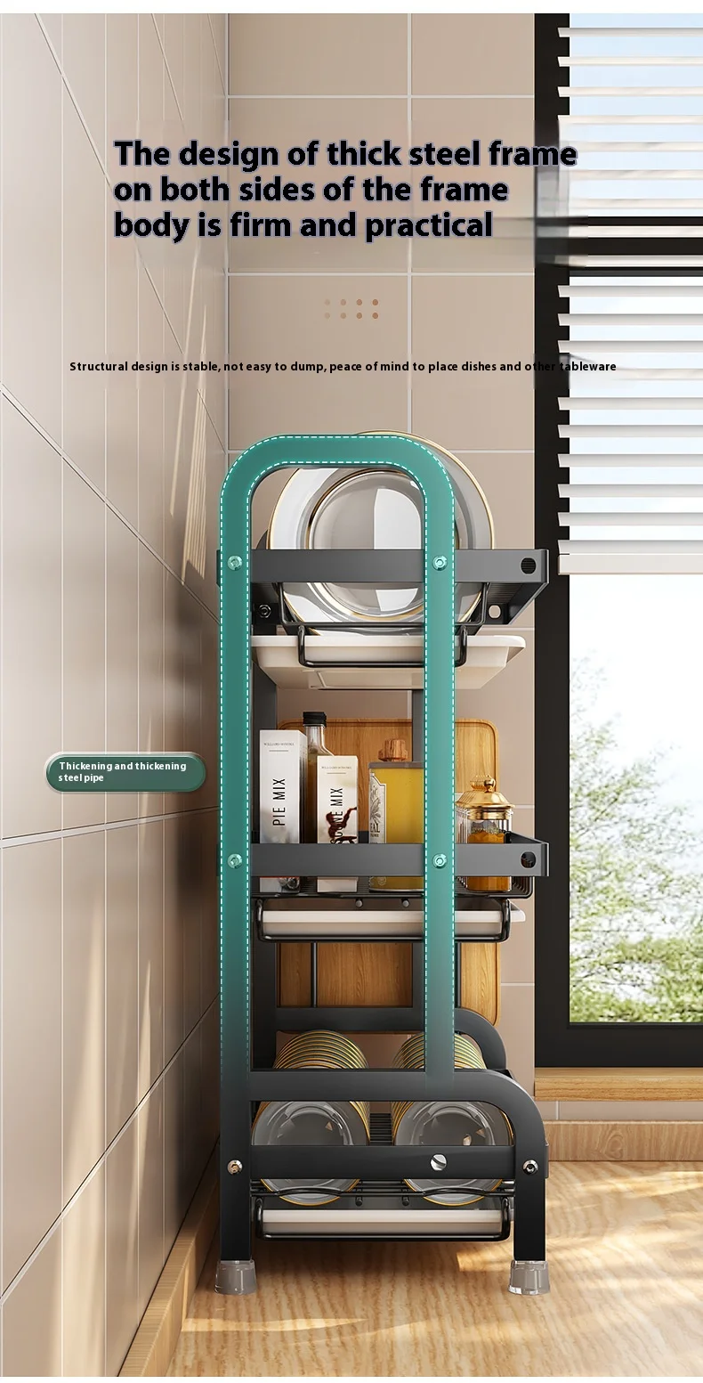 Multifunctional Kitchen Storage Rack - Bowl Dish  Chopstick Organizer
