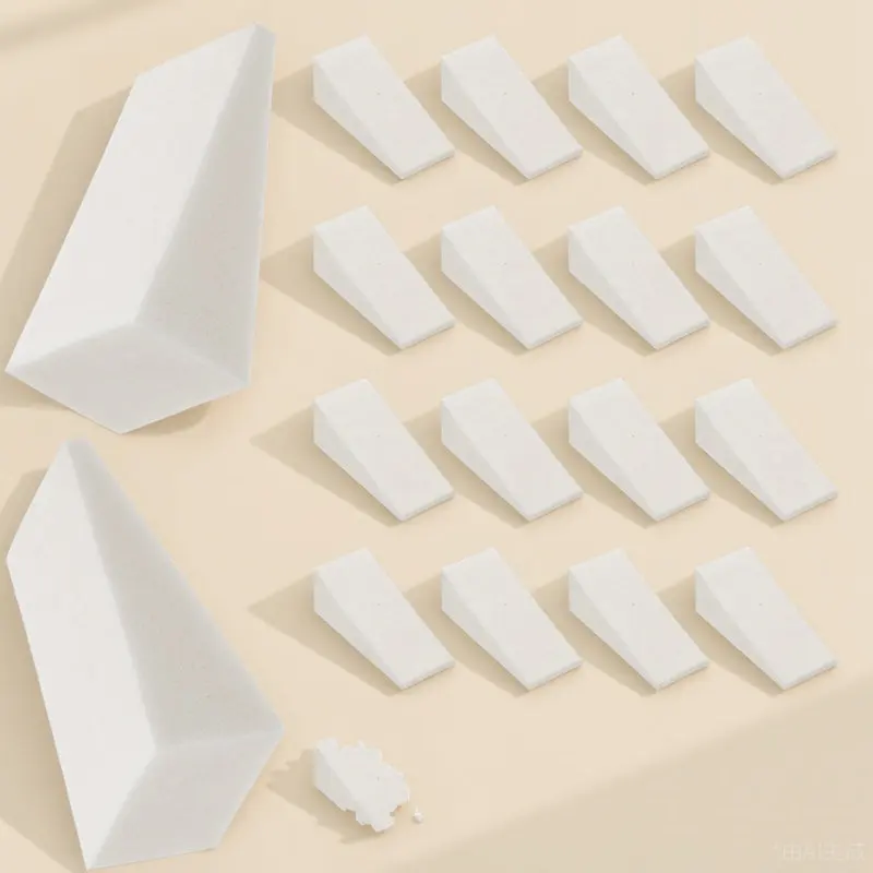 50Pcs 어린이 그림 스폰지 습식 및 건식 사용을위한 유연한 흡수성 스폰지 브러쉬 수채화 도자기 그리기 DIY 아트 프로젝트