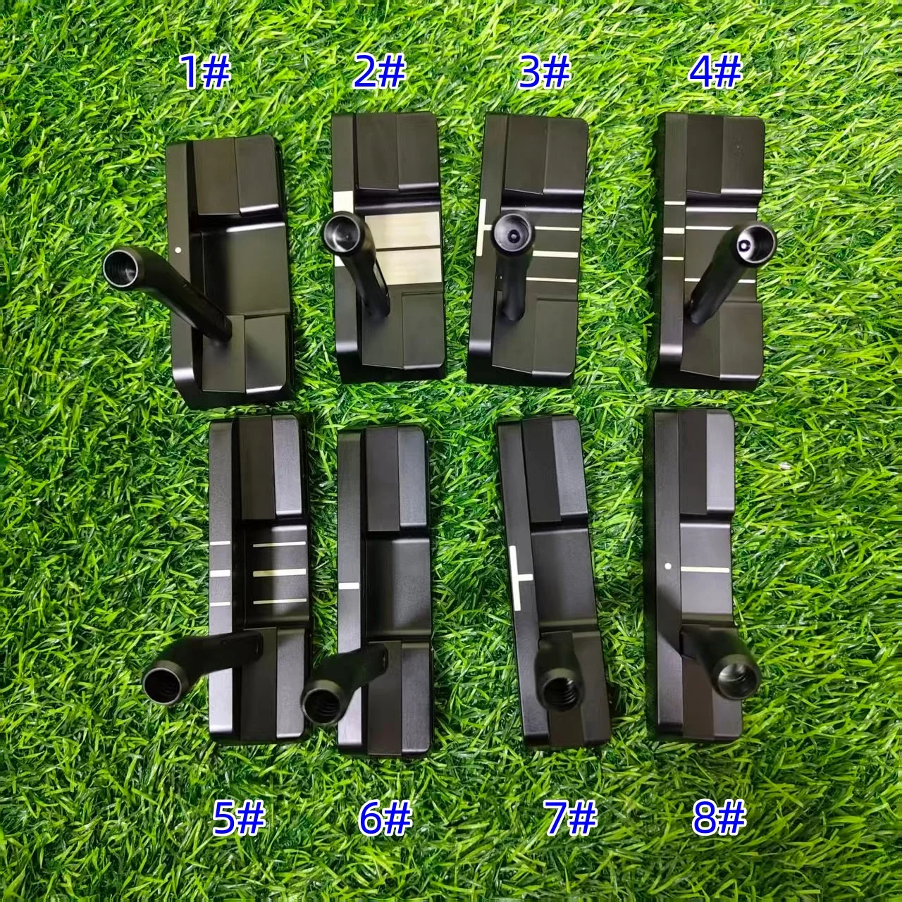 L-I-N-K 2.1 / L-I-N-K 2.2 TPNL 제로 토크 골프 퍼터 (오른손잡이용) 자동 밸런싱 클럽 페이스 리턴 퍼터, 헤드커버 포함