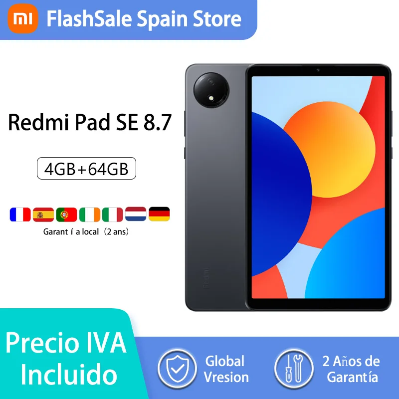 Xiaomi Redmi Pad SE 8.7 Tablet, MediaTek Helio G85, 8.7 inches