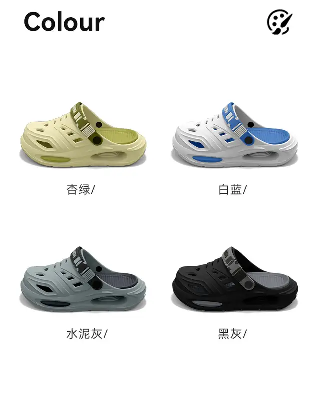 Arch Support, Anti Slip, Soft Sole, Wear-Resistant Cool Slippers for Wearing, Thick Sole Breathable Odor Proof Summer Hole Shoes - Image 5