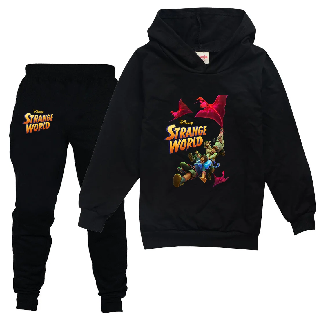 

Disney Strange World Boys Girls Casual Thin Hoodies Pants Children Teen Outerwear Clothing Sets Kids Sportswear Suits