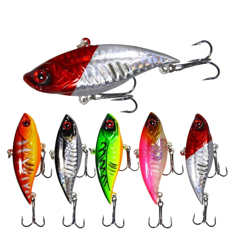 

1PCS Hard VIB Lures Fishing Bait Treble Hooks Sinking Crankbait Wobber Fishing Tackle 6.5cm 11g Pesca Swimbaits