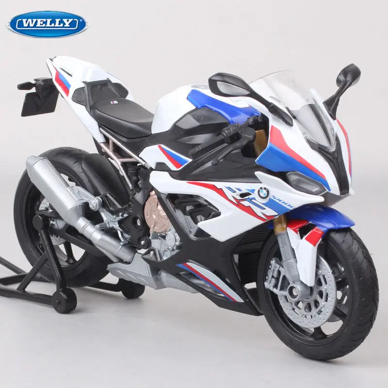 WELLY 1:12 BMW S1000RR Alloy Sports Motorcycle Model Diecast Metal Toy Street Racing Motorcycle Model Collection Childrens Gifts 3